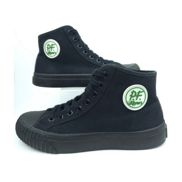 PF Flyers Other - PF Flyers Center Hi Shoes Mens Size 8 US Black Canvas High Top Athletic Sneakers